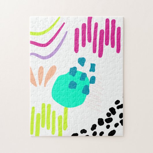 Moderne kleurrijke Abstracte motieven. Legpuzzel (Verticaal)