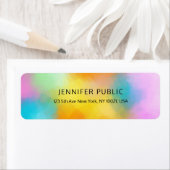 Moderne kleurrijke Abstracte persoonlijke elegant Etiket (Insitu)