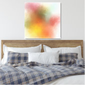 Moderne, kleurrijke Abstracte rode, blauwe Paars Canvas Afdruk (Insitu (Slaapkamer))