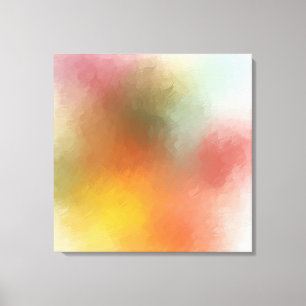 Moderne, kleurrijke Abstracte rode, blauwe Paars Canvas Afdruk