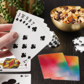 Moderne, kleurrijke Abstracte Sjabloon, aangepast  Pokerkaarten (Insitu)