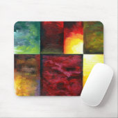 Moderne kleurrijke Abstracte Sjabloon expressionis Muismat (Met muis)