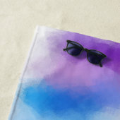 Moderne kleurrijke Abstracte Sjabloon regenboogkle Strandlaken (In situ)