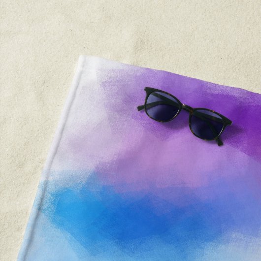 Moderne kleurrijke Abstracte Sjabloon regenboogkle Strandlaken (In situ)