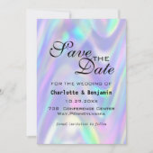 Moderne, kleurrijke, Abstracte vleugje bespaart de Save The Date (Voorkant)