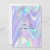 Moderne, kleurrijke, Abstracte vleugje bespaart de Save The Date (Achterkant)