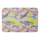 Moderne Kleurrijke Abstracte Vormen Badmat (Voorkant)