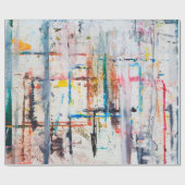 Moderne, kleurrijke achtergrond. kunst, hedendaags cadeaupapier (Vlak)