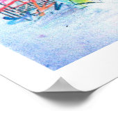 Moderne, kleurrijke Afrikaanse dansers Poster (Hoek)