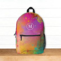 Moderne Kleurrijke Artist Paint Waterverf Monomgra