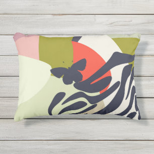 Moderne Kleurrijke Artistieke Abstracte Vlinder Th Buitenkussen