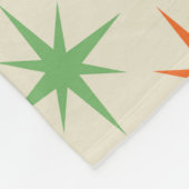 moderne, kleurrijke atoomstartbarsting uit de midd fleece deken (Hoek)