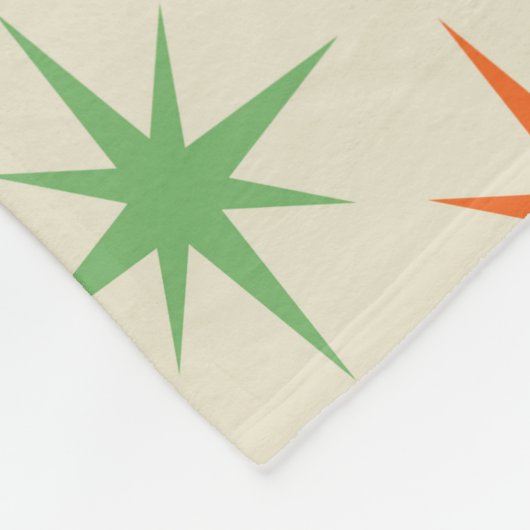 moderne, kleurrijke atoomstartbarsting uit de midd fleece deken (Hoek)