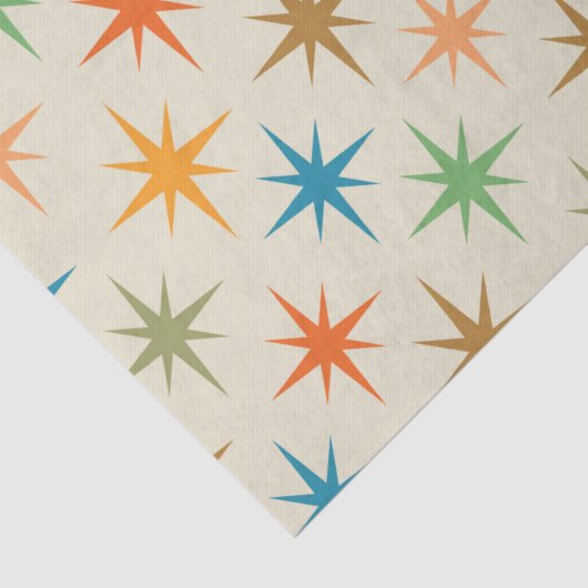 moderne, kleurrijke atoomstartbarsting uit de midd tissuepapier (Detail)