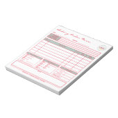 Moderne Kleurrijke Bakkerij Sage Order Form Notiti Notitieblok (Linkerzijde)