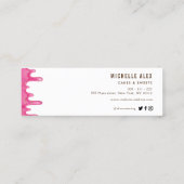 moderne kleurrijke bakkerij-visitekaartje mini visitekaartje (Achterkant)