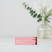 moderne kleurrijke bakkerij-visitekaartje mini visitekaartje (Staand voorkant)