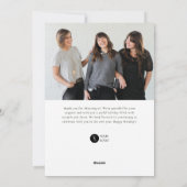 Moderne kleurrijke Bedankt Corporate Holiday Kaart (Achterkant)