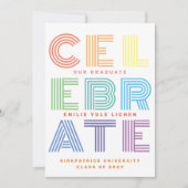 Moderne Kleurrijke bewerkbare Klasse van 202Y-AFST Aankondiging (Voorkant)