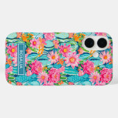 Moderne Kleurrijke Bloeiende Cactussen Persoonlijk Case-Mate iPhone Case (Achterkant (horizontaal))