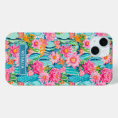 Moderne Kleurrijke Bloeiende Cactussen Persoonlijk Case-Mate iPhone Case (Achterkant (horizontaal))