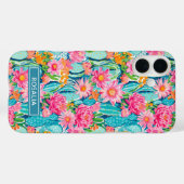 Moderne Kleurrijke Bloeiende Cactussen Persoonlijk Case-Mate iPhone Case (Achterkant (horizontaal))