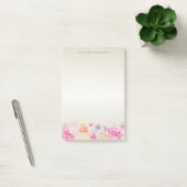 Moderne Kleurrijke Bloemen-Gepersonaliseerd Post-it® Notes (Kantoor)