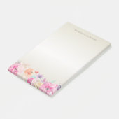 Moderne Kleurrijke Bloemen-Gepersonaliseerd Post-it® Notes (Schuin)