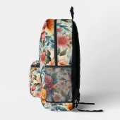 Moderne Kleurrijke Bloemen Rugzak (Rechts)