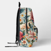 Moderne Kleurrijke Bloemen Rugzak (Links)