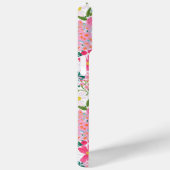 Moderne Kleurrijke Bloementuin Monogram Case-Mate iPhone Case (Achterkant / Rechts)