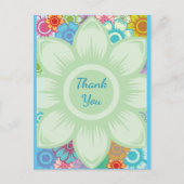 Moderne Kleurrijke Bloemstuk Aangepaste Tekst of D Briefkaart (Voorkant)