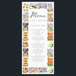 Moderne Kleurrijke Boho Chic Bruiloft Menu<br><div class="desc">Moderne Kleurrijke Boho Chic Bruiloft</div>
