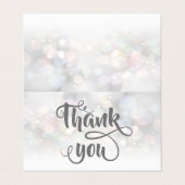 Moderne, kleurrijke Bokeh - Hartelijk dank Visitekaartje (Buitenkant ongevouwen)