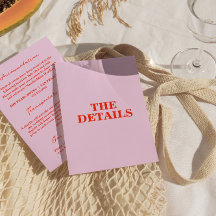 Moderne kleurrijke Bold Retro Funky Wedding Detail