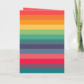 Moderne Kleurrijke Boog Foto Feestdagen Kaart (Achterkant)