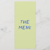 Moderne Kleurrijke Bruiloft Menu (Achterkant)
