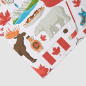 Moderne kleurrijke Canadese thema Tissuepapier (Detail)