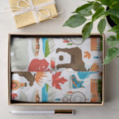 Moderne kleurrijke Canadese thema Tissuepapier (Geschenk)