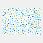 Moderne kleurrijke Chanoeka Inpakpapier Vel (Voorkant)