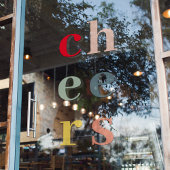 Moderne Kleurrijke Cheers Vakantie Venster Cling Raamsticker