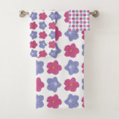 Moderne kleurrijke Chic Floral Pattern Bath Towel  Bad Handdoek (Insitu)