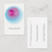 Moderne kleurrijke cirkel kleur blend visitekaartje (Voorkant / Achterkant)
