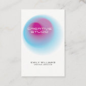 Moderne kleurrijke cirkel kleur blend visitekaartje (Voorkant)