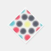 Moderne Kleurrijke Cirkels Patroon servetten Fun P (Hoek)
