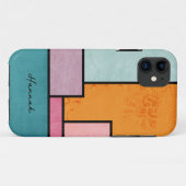 Moderne kleurrijke collage stijl Case-Mate iPhone case (Achterkant (horizontaal))