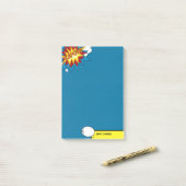 Moderne Kleurrijke Comic Book Pop Art Speech Bubbl Post-it® Notes (Op bureau)