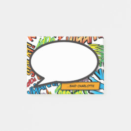 Moderne kleurrijke Comic Book Pop Art-spreekwolk Post-it® Notes