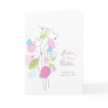 Moderne kleurrijke confetti bloemblaadjes Bruiloft