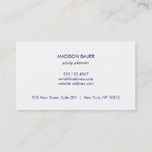 Moderne kleurrijke Confetti strepes Visitekaartje (Achterkant)